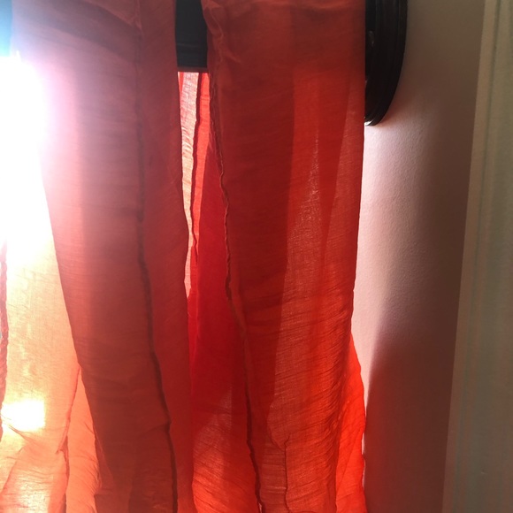 Orange Lightweight Scarf Shawl - Picture 2 of 2